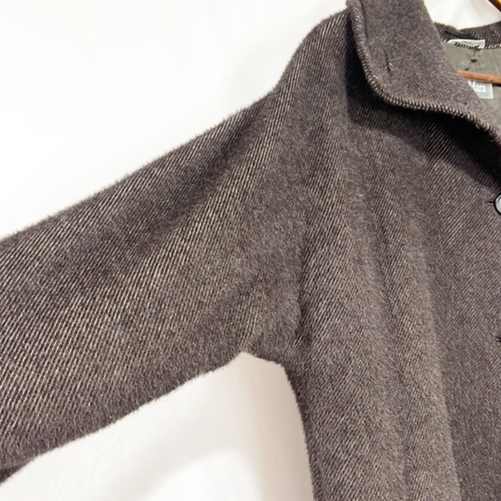 Maxmara Full Length Wool Side Split Oversized Dre… - image 8